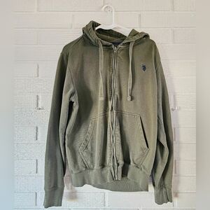 Polo Zip-Up.                                   Color: Dark Green
